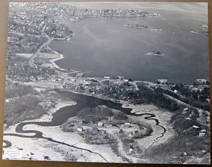 Home meadows, Andrews Isle, Hingham Harbor 1973
