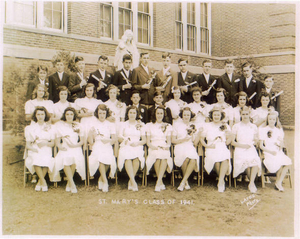 My father's graduation from St. Mary's School