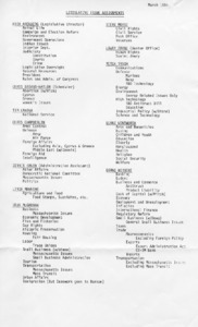 Legislative issue assignments 1984