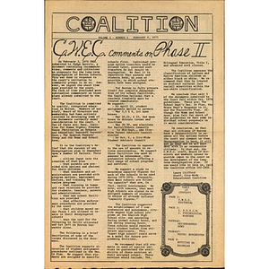 Coalition, Volume 1, Number 5, February 9, 1975.