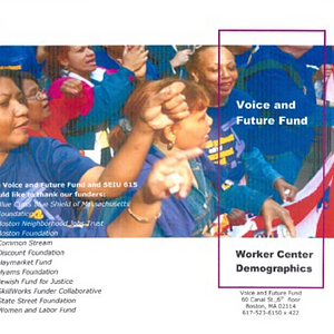 Pamphlet of workers' center demographics