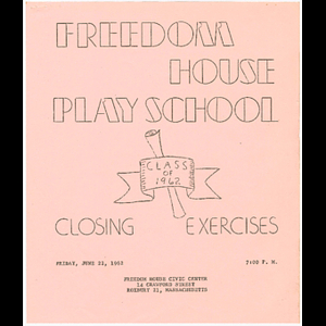 Freedom House Play School closing exercises