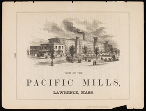 View of the Pacific Mills, Lawrence, Mass., July 14, 1860