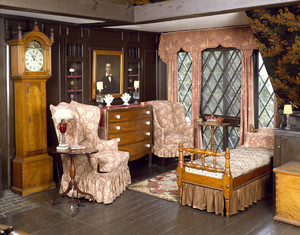 View of Strawberry Hill Room showing furniture and window, Beauport, Sleeper-McCann House, Gloucester, Mass.