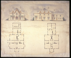 Design for a cottage for Henry Bowen, Roseland Cottage, Woodstock, Conn.