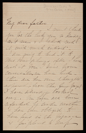 Emma Weir Casey to General Silas Casey, c. 1870