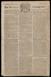 The Boston Evening-Post, 27 March 1775