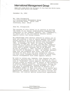 Letter from Genesco, Inc. to John Fitzgerald