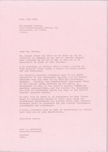 Letter from Mark H. McCormack to Gerhard Herder