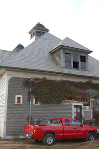 East-facing end of the Queen Anne Horse Barn