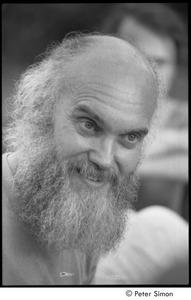 Ram Dass retreat at David McClelland's: portrait of Ram Dass