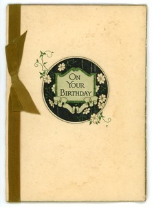 Card from Letitia Crane to Frank F. Newth