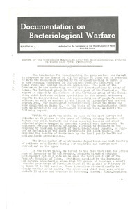 Documentation on bacteriological warfare bulletin, number 3
