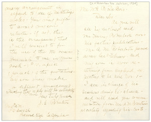Letter from A. M. Robertson, Publishers to W. E. B. Du Bois
