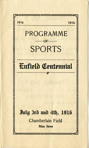 Programme of sports, Enfield Centennial