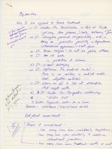 Rae Unzicker notes for my own story