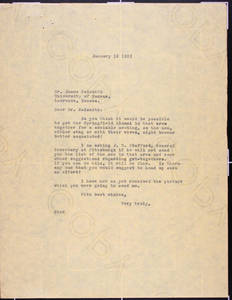 Letter to Naismith from Draper (January 18, 1932)