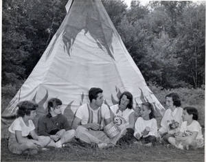 Teepee meeting at Camp Massasoit