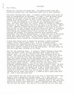 Correspondence from Lou Sullivan to Eldon Murray (November 17, 1987)