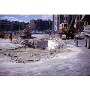 Construction of Speare Hall, April 1963