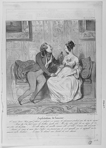 Exploitation de l’amour. Ô mon trésor ! Avec quel plaisir j’admire, je caresse le charmant portrait que tu m’as envoyé !....... Mais tu l’as fait orner de brillans, quelle folie ! Ne fais donc plus de ces choses là, tu me fais de la peine...... Et cette chaine de montre, comme elle est belle ! Comme elle est riche !...... Aussi, je veux à mon tour t’offrir un présent qui te soit agréable, qui te rappelle notre amour, notre bonheur....... Je veux te donner une mèche de mes cheveux.......