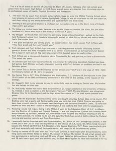 List of events in the life of Channing R. Mann