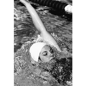 Renee Zampetti, Class of 1984, swimming