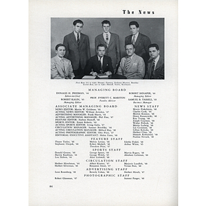 The 1944 staff of the Northeastern News