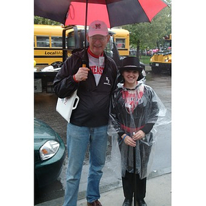 Dick Power poses with the Mayor of Huntington Avenue, Heidi Buchanan