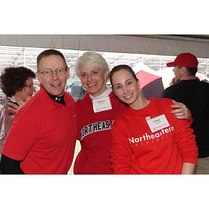 L-R: Unknown, Marion Stanley, Vice President for University Corporate Partnerships, and Ginna Driscoll