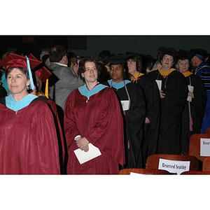 Faculty and students proceed into School of Nursing convocation