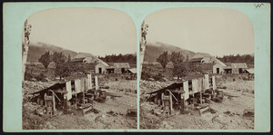 Stereograph of Porgie Stand, Mt. Desert, Maine