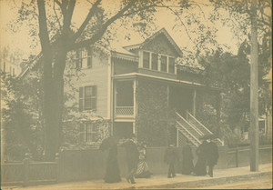 Exterior view of the Leland's House, Roxbury, Mass., undated