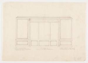 Mr. Sturgis' room elevation, 1/2 inch scale, residence of F. K. Sturgis, "Faxon Lodge", Newport, R.I.