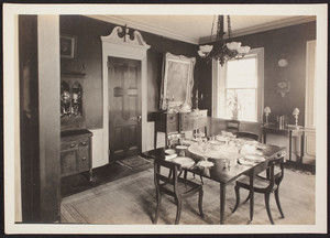 Interior view of the Lippitt-Green House, dining room no. 5, 14 John Street, Providence, R.I., 1919