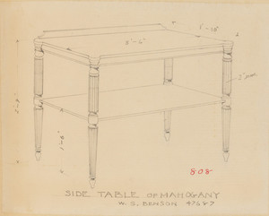 "Side Table of Mahogany"