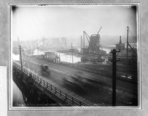 Charles River Bridge, general view, from Boston & Maine Railroad coal shed, Boston, Mass.