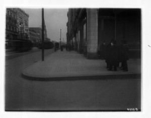 Sidewalk, Boylston St. corner Berkeley sec. 4 south side looking east, Boston, Mass., January 2, 1913