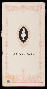 Fontaine Service in international sterling for the modern American home, wrought from solid silver, International Silver Company, Meriden, Connecticut