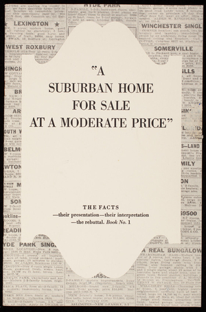 Suburban home for sale at a moderate price, S.D. Warren Company, 101 Milk Street, Boston, Mass., undated