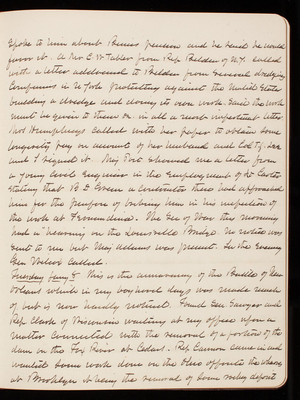 Thomas Lincoln Casey Diary, 1888-1889, 27, room at 10 o'clock where I found