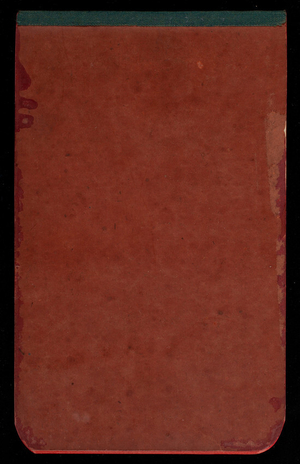 Thomas Lincoln Casey Notebook, Professional Memorandum, 1889-1892, undated, 44, back cover
