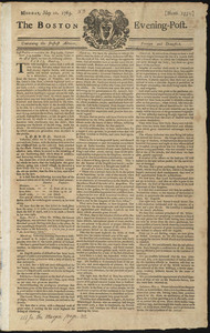The Boston Evening-Post, 20 May 1765