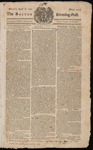 The Boston Evening-Post, 28 August 1769