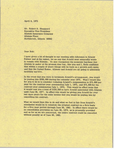 Letter from Mark H. McCormack to Robert B. Sheppard