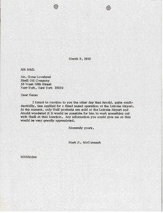 Letter from Mark H. McCormack to Gene Loveland