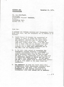 Letter from Mark H. McCormack to Ken Schofield