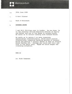 Memorandum from Mark H. McCormack to H. Kent Stanner