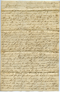 Letter from A. Pierce to Thomas Howland