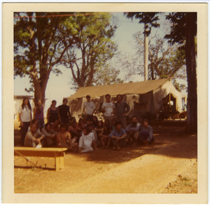 New England Brigade #6 members in camp, Aguacate, Cuba